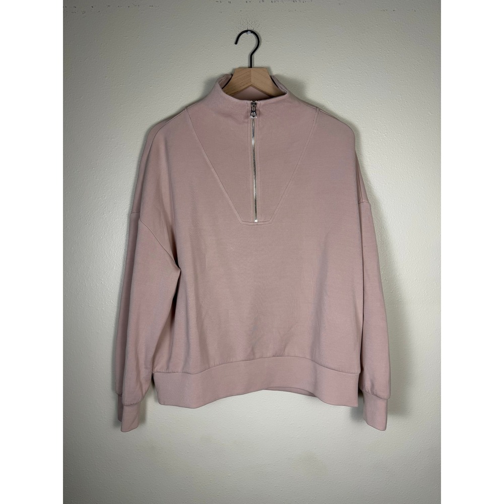 VARLEY Hawley Half Zip Sweatshirt Loungewear Women S Pink DoubleSoft Pullover